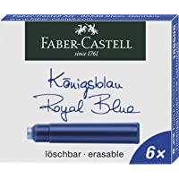 Faber-Castell 185506 - Cartuchos de Tinta estándar- 6 unidades)- color azul